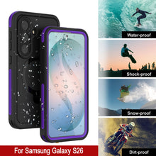 Load image into Gallery viewer, Galaxy S26 Waterproof Case [Kickstud 2.0 Series] Protective IP68 Cover W/Screen Protector &amp; Kickstand [Purple]
