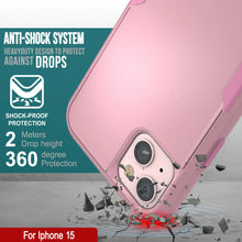 Load image into Gallery viewer, Punkcase for iPhone 15 Belt Clip Multilayer Holster Case [Patron Series] [Pink]

