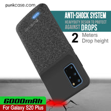 Load image into Gallery viewer, PunkJuice S20+ Plus Battery Case Patterned Black - Fast Charging Power Juice Bank with 6000mAh

