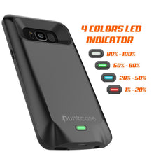 Load image into Gallery viewer, Galaxy S8 PLUS Battery Case, Punkcase 5500mAH Charger Case W/ Screen Protector | Integrated Kickstand &amp; USB Port | IntelSwitch [Black]
