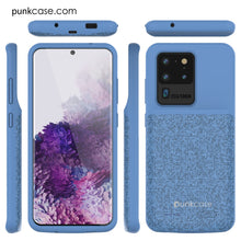 Load image into Gallery viewer, PunkJuice S20 Ultra Battery Case Patterned Blue - Fast Charging Power Juice Bank with 6000mAh
