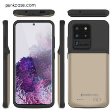 Load image into Gallery viewer, PunkJuice S20 Ultra Battery Case Gold - Fast Charging Power Juice Bank with 6000mAh
