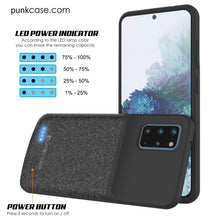 Load image into Gallery viewer, PunkJuice S20+ Plus Battery Case Patterned Black - Fast Charging Power Juice Bank with 6000mAh
