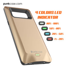 Load image into Gallery viewer, Galaxy Note 8 5000mAH Battery Charger W/ USB Port Slim Case [Gold]
