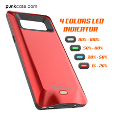Load image into Gallery viewer, Galaxy Note 8 5000mAH Battery Charger W/ USB Port Slim Case [Red]
