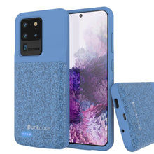 Load image into Gallery viewer, PunkJuice S20 Ultra Battery Case Patterned Blue - Fast Charging Power Juice Bank with 6000mAh
