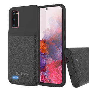 PunkJuice S20 Battery Case Patterned Black - Fast Charging Power Juice Bank with 4800mAh