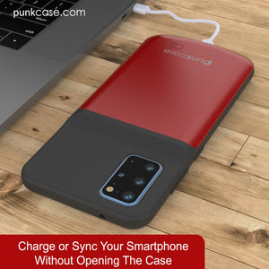PunkJuice S20+ Plus Battery Case Red - Fast Charging Power Juice Bank with 6000mAh
