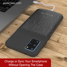 Load image into Gallery viewer, PunkJuice S20+ Plus Battery Case Patterned Black - Fast Charging Power Juice Bank with 6000mAh
