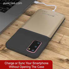 Load image into Gallery viewer, PunkJuice S20 Battery Case Gold - Fast Charging Power Juice Bank with 4800mAh
