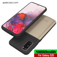 Load image into Gallery viewer, PunkJuice S20 Battery Case Gold - Fast Charging Power Juice Bank with 4800mAh
