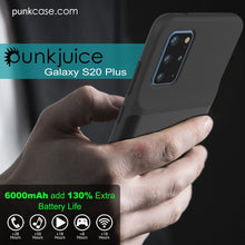 Load image into Gallery viewer, PunkJuice S20+ Plus Battery Case All Black - Fast Charging Power Juice Bank with 6000mAh
