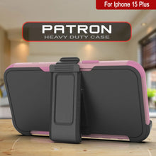 Load image into Gallery viewer, Punkcase for iPhone 15 Plus Belt Clip Multilayer Holster Case [Patron Series] [Pink]
