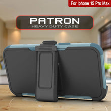 Load image into Gallery viewer, Punkcase for iPhone 15 Pro Max Belt Clip Multilayer Holster Case [Patron Series] [Mint]
