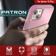 Load image into Gallery viewer, Punkcase for iPhone 15 Plus Belt Clip Multilayer Holster Case [Patron Series] [Pink]

