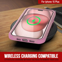 Load image into Gallery viewer, Punkcase for iPhone 15 Plus Belt Clip Multilayer Holster Case [Patron Series] [Pink]
