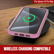 Load image into Gallery viewer, Punkcase for iPhone 15 Pro Max Belt Clip Multilayer Holster Case [Patron Series] [Pink]
