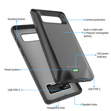 Load image into Gallery viewer, Galaxy Note 8 5000mAH Battery Charger W/ USB Port Slim Case [Gold]
