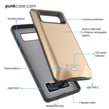 Load image into Gallery viewer, Galaxy Note 8 5000mAH Battery Charger W/ USB Port Slim Case [Gold]
