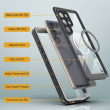 Load image into Gallery viewer, Galaxy S25 Ultra Waterproof Case, Punkcase [Extreme Mag Series] Armor Cover W/ Built In Screen Protector [White]
