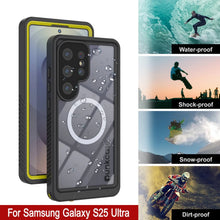 Load image into Gallery viewer, Galaxy S25 Ultra Waterproof Case, Punkcase [Extreme Mag Series] Armor Cover W/ Built In Screen Protector [Yellow]
