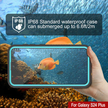 Load image into Gallery viewer, Galaxy S24+ Plus Waterproof Case PunkCase StudStar Teal Thin 6.7ft Underwater IP68 Shock/Snow Proof
