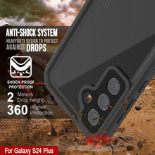 Load image into Gallery viewer, Galaxy S24+ Plus Waterproof Case PunkCase StudStar Black Thin 6.7ft Underwater IP68 Shock/Snow Proof
