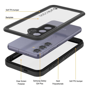 Galaxy S25+ Plus Waterproof Case PunkCase StudStar Clear Thin 6.7ft Underwater IP68 Shock/Snow Proof