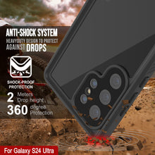 Load image into Gallery viewer, Galaxy S24 Ultra Waterproof Case PunkCase StudStar Black Thin 6.6ft Underwater IP68 Shock/Snow Proof
