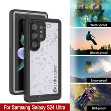 Load image into Gallery viewer, Galaxy S24 Ultra Waterproof Case, Punkcase StudStar White Thin 6.6ft Underwater IP68 Shock/Snow Proof
