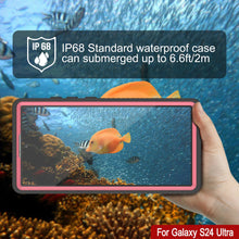 Load image into Gallery viewer, Galaxy S24 Ultra Waterproof Case PunkCase StudStar Pink Thin 6.6ft Underwater IP68 Shock/Snow Proof
