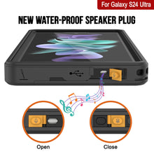 Load image into Gallery viewer, Galaxy S24 Ultra Waterproof Case PunkCase StudStar Black Thin 6.6ft Underwater IP68 Shock/Snow Proof
