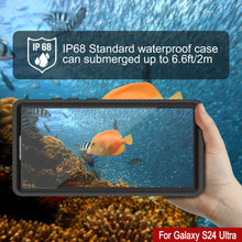 Load image into Gallery viewer, Galaxy S24 Ultra Waterproof Case PunkCase StudStar Black Thin 6.6ft Underwater IP68 Shock/Snow Proof
