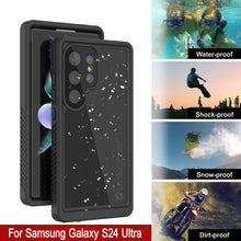 Load image into Gallery viewer, Galaxy S24 Ultra Waterproof Case PunkCase StudStar Black Thin 6.6ft Underwater IP68 Shock/Snow Proof
