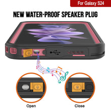 Load image into Gallery viewer, Galaxy S24 Waterproof Case PunkCase StudStar Pink Thin 6.2ft Underwater IP68 Shock/Snow Proof
