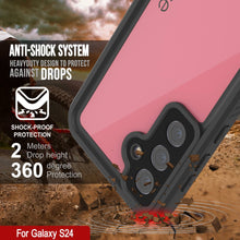 Load image into Gallery viewer, Galaxy S24 Waterproof Case PunkCase StudStar Pink Thin 6.2ft Underwater IP68 Shock/Snow Proof
