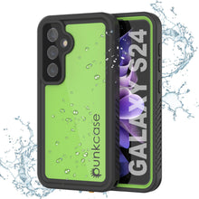 Load image into Gallery viewer, Galaxy S24 Waterproof Case PunkCase StudStar Light Green Thin 6.2ft Underwater IP68 ShockProof
