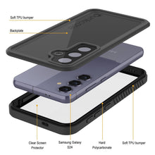 Load image into Gallery viewer, Galaxy S24 Waterproof Case PunkCase StudStar Black Thin 6.2ft Underwater IP68 Shock/Snow Proof
