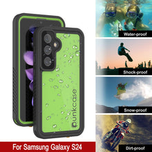 Load image into Gallery viewer, Galaxy S24 Waterproof Case PunkCase StudStar Light Green Thin 6.2ft Underwater IP68 ShockProof
