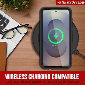 Galaxy S25 Edge Water/ Shockproof [Extreme Series] With Screen Protector Case [Black]