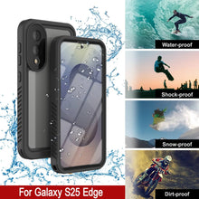 Load image into Gallery viewer, Galaxy S25 Edge Water/ Shockproof [Extreme Series] With Screen Protector Case [Black]
