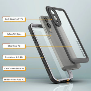 Galaxy S25 Edge Water/ Shockproof [Extreme Series] With Screen Protector Case [White]