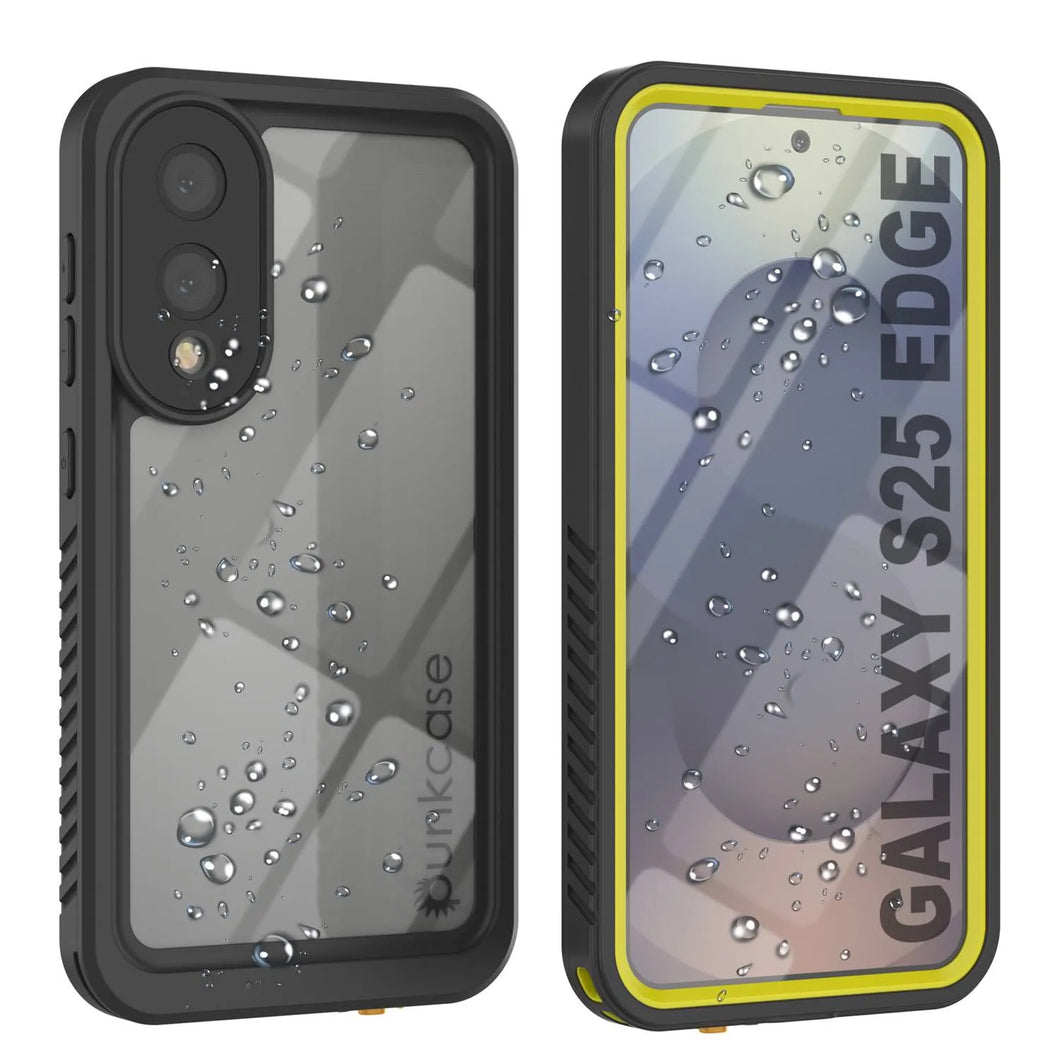 Galaxy S25 Edge Water/ Shockproof [Extreme Series] With Screen Protector Case [Yellow]