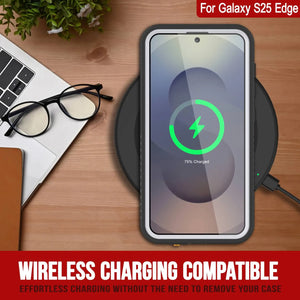Galaxy S25 Edge Water/ Shockproof [Extreme Series] With Screen Protector Case [White]
