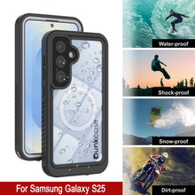 Load image into Gallery viewer, Galaxy S25 Waterproof Case, Punkcase [Extreme Mag Series] Armor Cover W/ Built In Screen Protector [White]
