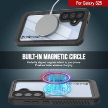 Load image into Gallery viewer, Galaxy S25 Waterproof Case, Punkcase [Extreme Mag Series] Armor Cover W/ Built In Screen Protector [White]
