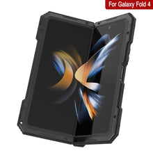 Load image into Gallery viewer, Galaxy Z Fold4 Metal Case, Heavy Duty Military Grade Armor Cover Full Body Hard [Black]
