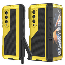 Load image into Gallery viewer, Galaxy Z Fold4 Metal Case, Heavy Duty Military Grade Armor Cover Full Body Hard [Neon]
