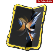 Load image into Gallery viewer, Galaxy Z Fold4 Metal Case, Heavy Duty Military Grade Armor Cover Full Body Hard [Neon]
