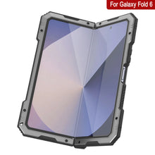 Load image into Gallery viewer, Galaxy Z Fold6 Metal Case, Heavy Duty Military Grade Armor Cover Full Body Hard [Silver]
